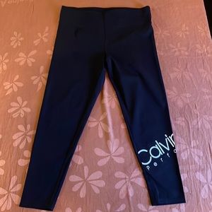 Calvin Klein Performance Stretch Leggings in black, Size Large/LG (Junior)
